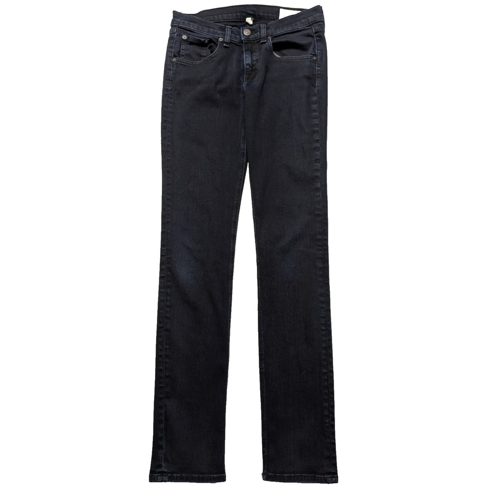 Rag‎ & Bone Skinny Jeans - Women 25 Coal Black Ultra Soft Stretch Denim USA EUC